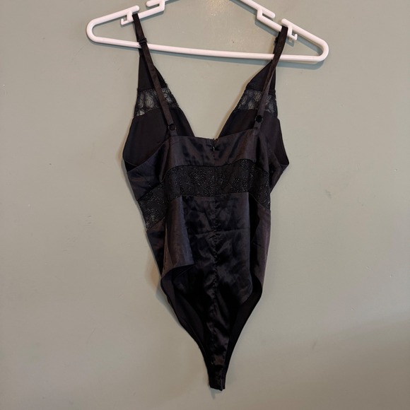 Blue Blush Women Romantic Sexy Lingerie Lace Trim Sleepwear Bodysuit Black Small - Picture 2 of 6